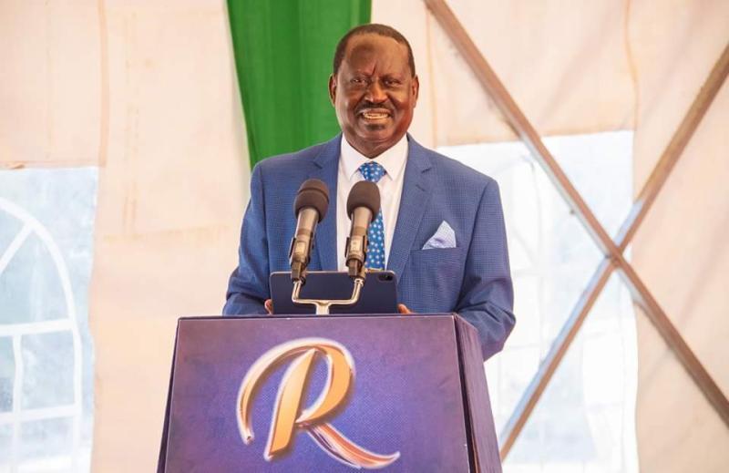 File image of Azimio la Umoja leader Raila Odinga.